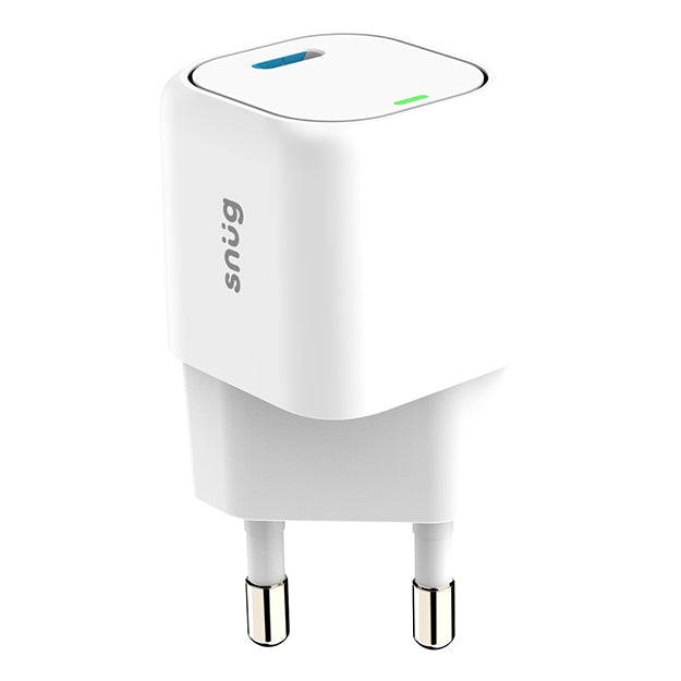 Snug 1 Port Mini PD Home Charger 25W – White