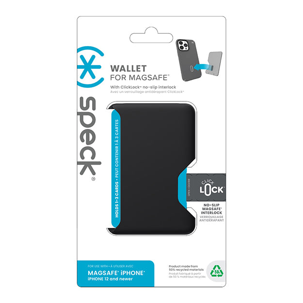 Speck MagSafe Wallet With ClickClock For iPhone – Black
