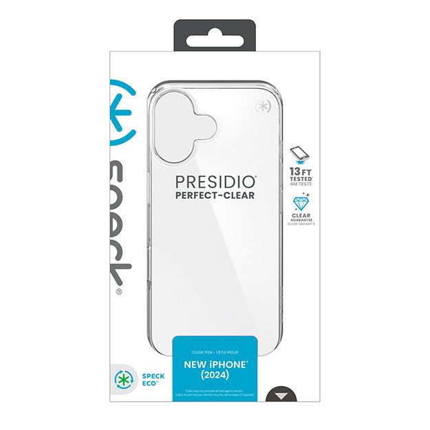 Speck Presidio Perfect Clear Case For iPhone 16 – Clear