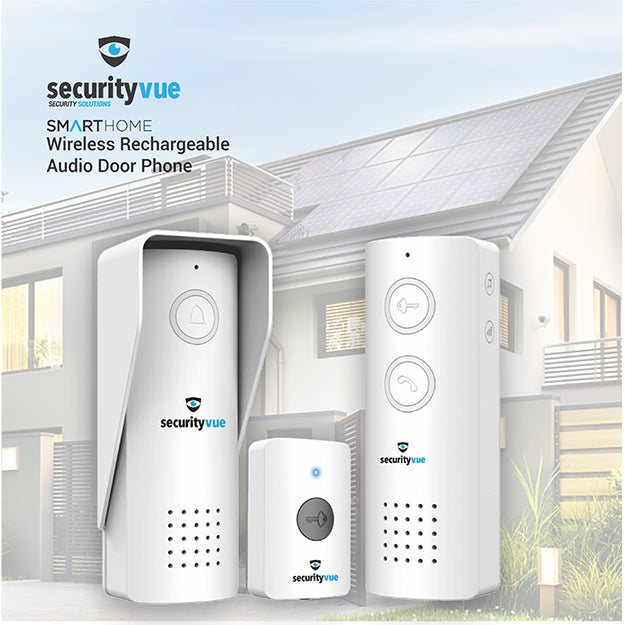SecurityVue Smart Home Wireless Rechargeable Audio Door Phone - White