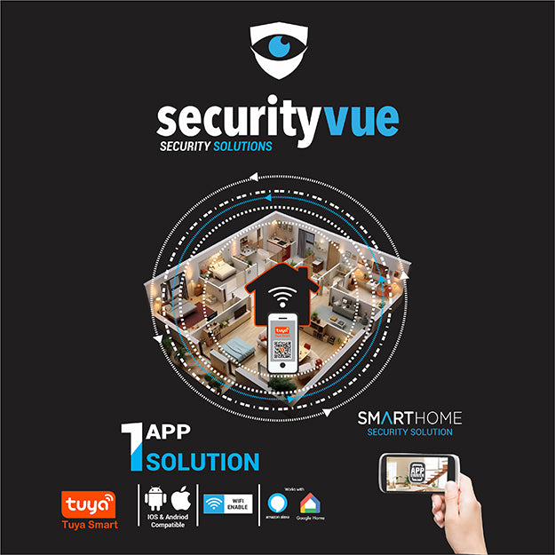 SecurityVue Smart Home Professional HD 1080P CCTV Camera With Night Vision - White