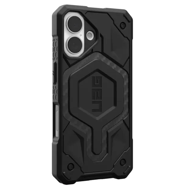 UAG Monarch Case For iPhone 16 – Carbon Fibre