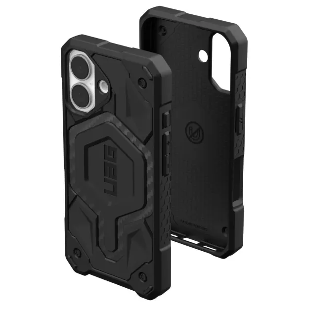 UAG Monarch Case For iPhone 16 – Carbon Fibre