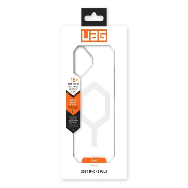 UAG Plyo MagSafe Case For iPhone 16 Plus – Ice & White