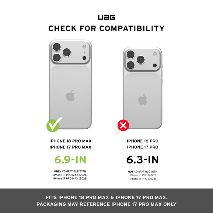 UAG Metropolis Lt MagSafe Case For Apple iPhone 18 PRO MAX / 17 PRO MAX - Kevlar Black