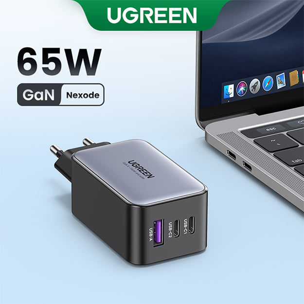 UGreen 3 Port GAN 65W PD Wall Charger