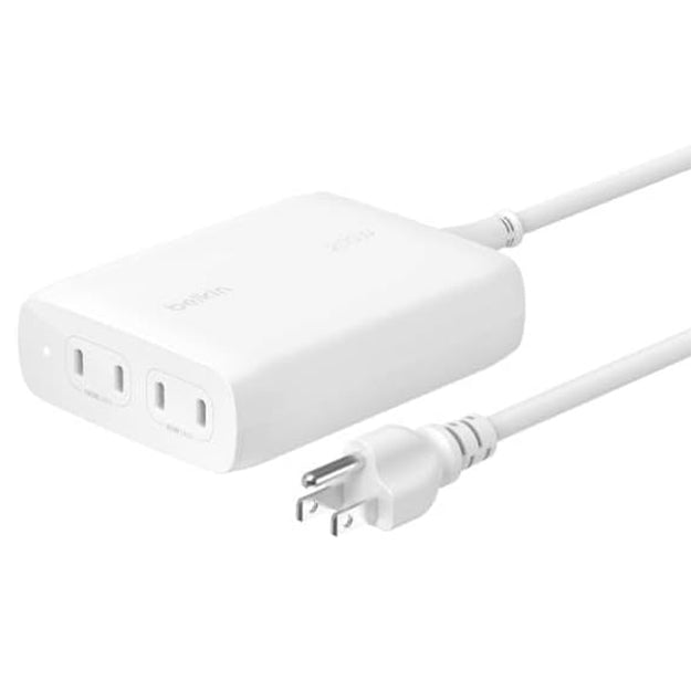 Belkin BoostCharge Pro 200Watt 4-Ports GaN Desktop Charger - White
