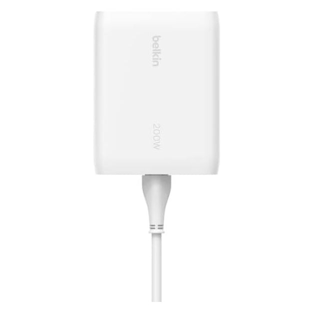 Belkin BoostCharge Pro 200Watt 4-Ports GaN Desktop Charger - White