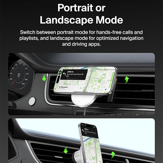 Belkin MagSafe Charger Compatible Magnetic Wireless Car Charger 15W