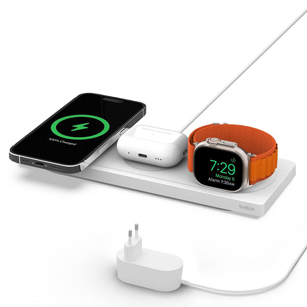 Belkin BoostCharge Pro 3-in-1 15W Wireless Charging Pad With
