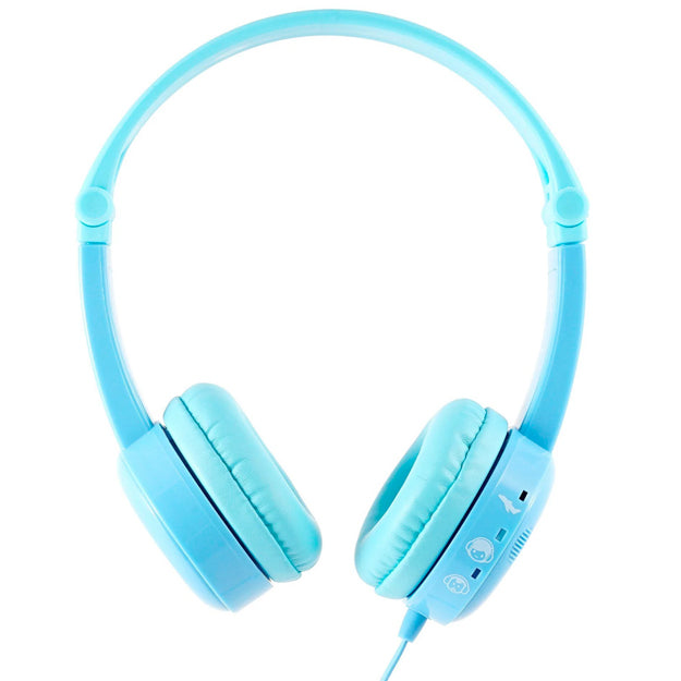 BuddyPhones Travel Kids Wired Headphones With Mic