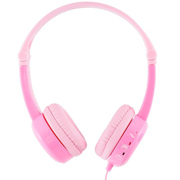 BuddyPhones Travel Kids Wired Headphones With Mic