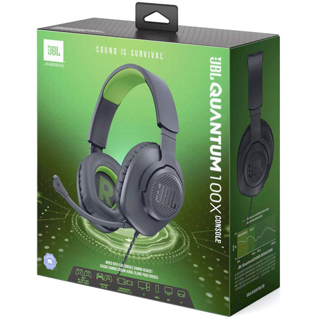 JBL Quantum 100X Console Wired Over-Ear Gaming Headset With