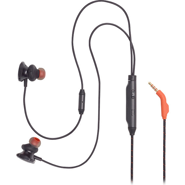 JBL Quantum 50 Wired In-Ear Gaming Headset With Volume Slider & Mic Mute - Black